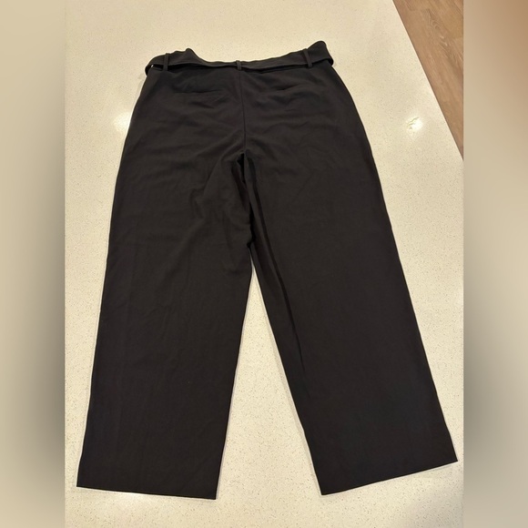 a new day Black Wide Leg Pants with Tie Waist - Picture 6 of 6